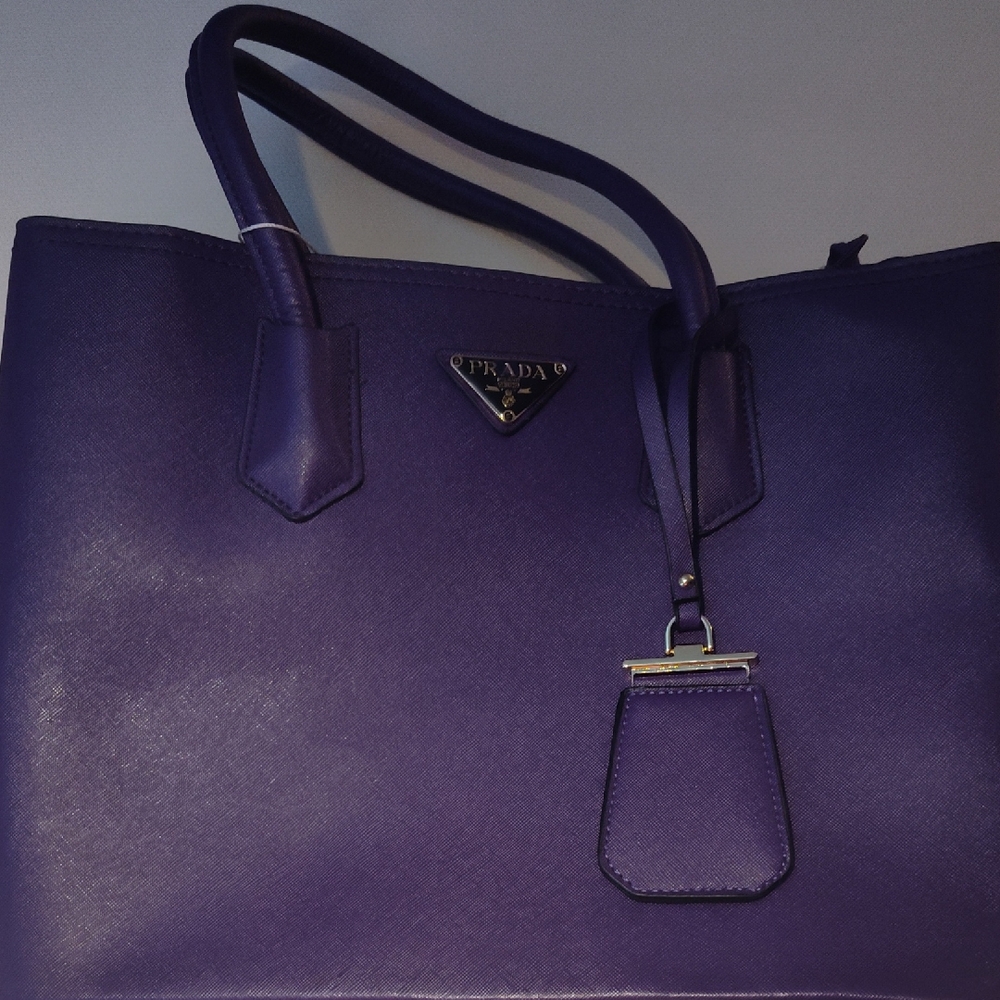 Luxurious Purple Double Tote Bag